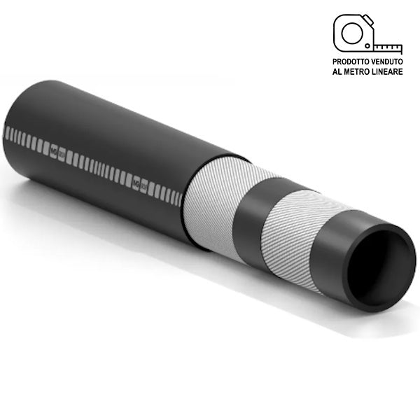 IVG AIR-WATER 20 TUBO ARIA/ACQUA IN GOMMA SINTETICA NERO