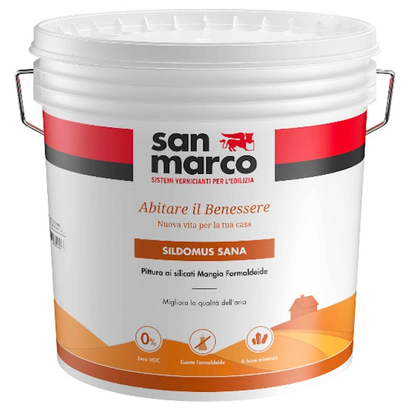 SAN MARCO SILDOMUS SANA BIANCO IDROPITTURA AI SILICATI PER INTERNO