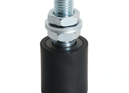 NOVA-FERR OLIVA IN NYLON NERO CON PERNO IN ACCIAIO ZINCATO BIANCO