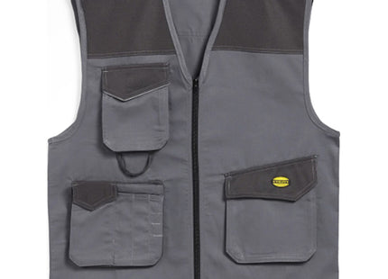 DIADORA GILET DA LAVORO VEST MOVER COLORE GRIGIO ACCIAIO