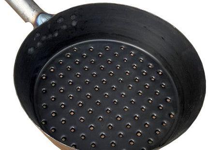 PADELLA PER CASTAGNE IN ACCIAIO FORGIATO SENZA MANICO