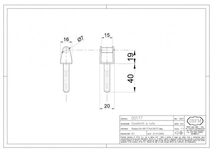 IBFM CAVALLOTTO A RULLO CON ANUBA ART. 177