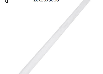 PIRCHER PARASPIGOLO LEGNO MASSELLO LACCATO BIANCO MM20X20X3000*