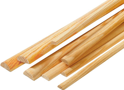 PIRCHER BASTONE MEZZO TONDO DI PINO NETTO NODI