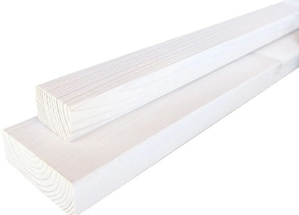 PIRCHER LISTELLO ABETE PIALLATO SU 4 LATI BIANCO