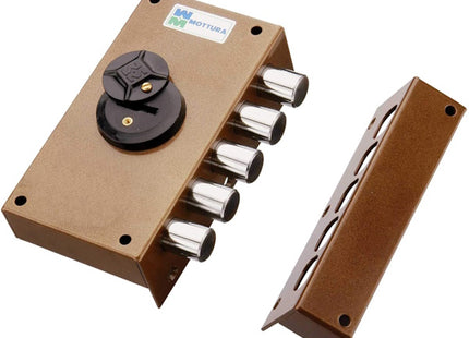 MOTTURA SERRATURA APPLICARE DOPPIA MAPPA LATERALE ENTRATA MM42 20.507