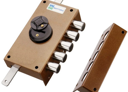 MOTTURA SERRATURA APPLICARE DOPPIA MAPPA TRIPLICE ENTRATA MM42 20.527