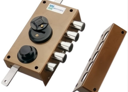 MOTTURA SERRATURA APPLICARE DOPPIA MAPPA TRIPLICE ENTRATA MM42 20.537