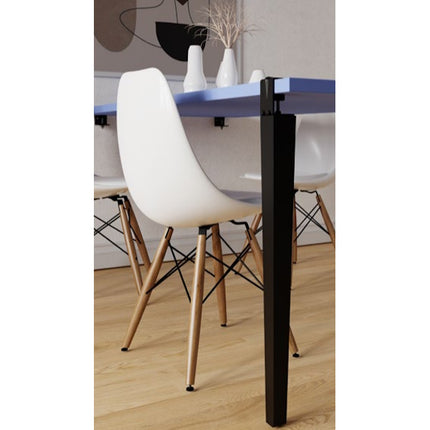MINUTEX GAMBA PER TAVOLO MOD. LINE IN ACCIAIO VERNICIATO H.CM 76