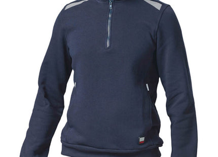 SIGGI FELPA CON ZIP CORTA TASK 2 COLORE BLU