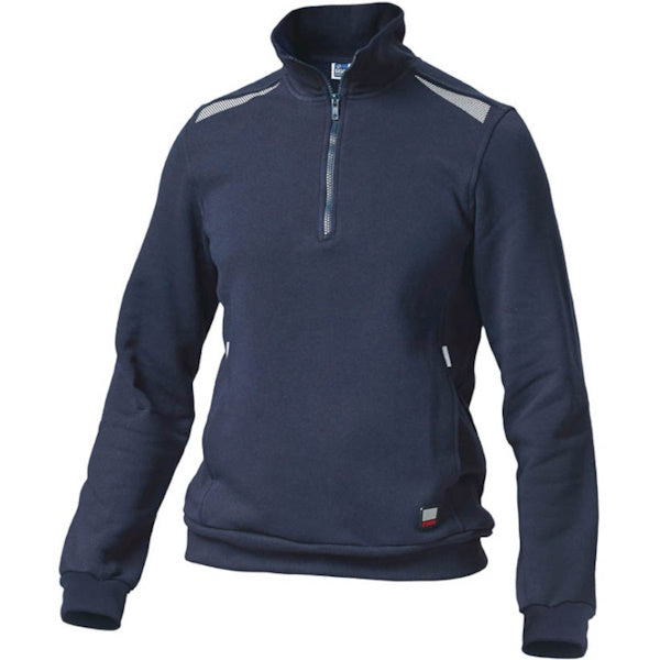 SIGGI FELPA CON ZIP CORTA TASK 2 COLORE BLU