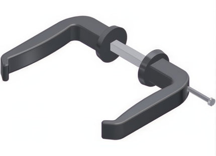 NOVA-FERR MANIGLIA IN LEGA VERNICIATA NERA CON VITE PER PORTE