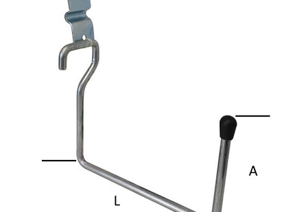 MINUTEX PORTATUTTO DA PARETE A L IN ACCIAIO ZINCATO BIANCO