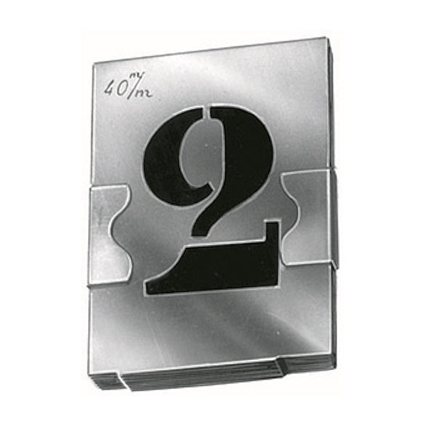 SCU STAMPINI IN LAMIERA DI ZINCO SERIE CON NUMERI 0-9 CONF.PZ10