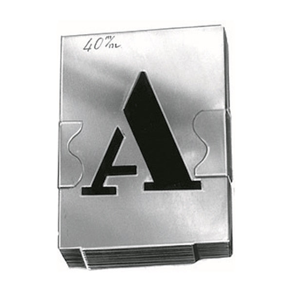 SCU STAMPINI IN LAMIERA DI ZINCO SERIE CON LETTERE A-Z CONF.PZ27