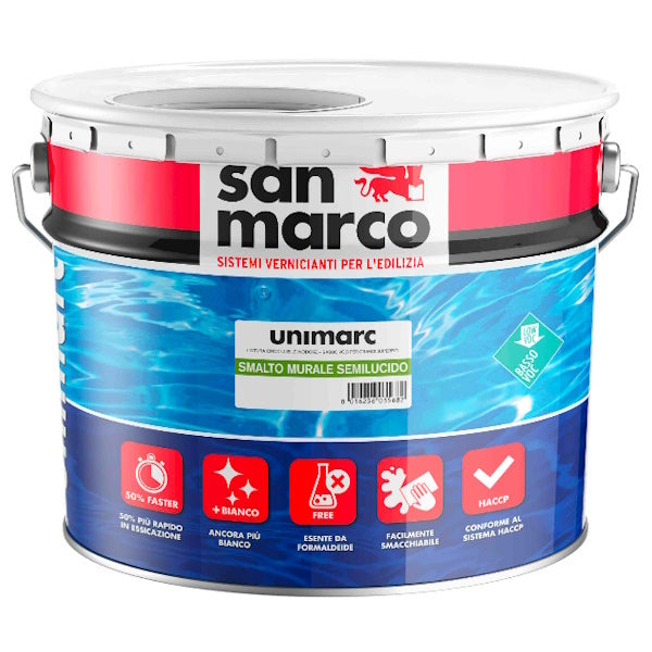 SAN MARCO UNIMARC SMALTO MURALE SEMILUCIDO BIANCO