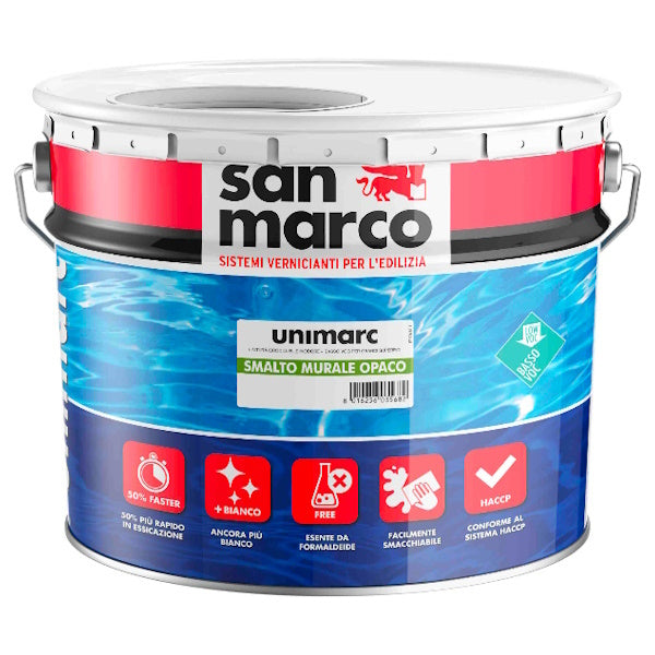 SAN MARCO UNIMARC SMALTO MURALE OPACO BIANCO