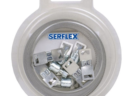 NASTRO A BANDA PERFORATA IN INOX AISI 430 DA MT 3 CON 6 TESTINE