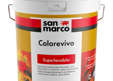 SAN MARCO COLOREVIVO IDROPITTURA SUPERLAVABILE PER ESTERNI ED INTERNI