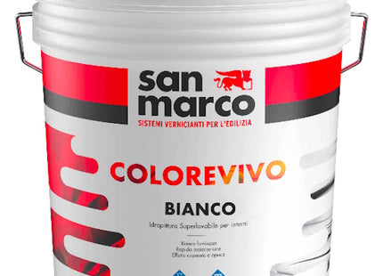 SAN MARCO COLOREVIVO BIANCOVIVO IDROPITTURA SUPERLAVABILE