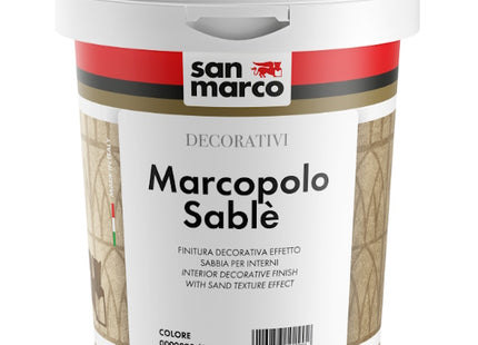 SAN MARCO MARCOPOLO SABLE&apos; ARGENTO FINITURA DECORATIVA EFFETTO SABBIA