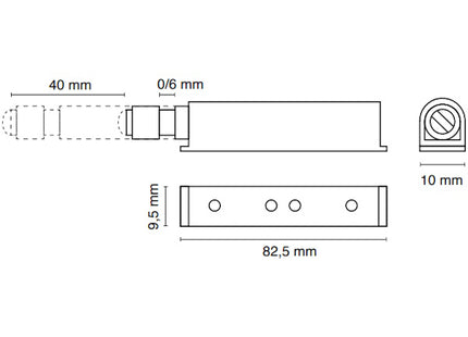 METAL STYLE PREMI/APRI CON PARACOLPO IN PLASTICA MM120X75