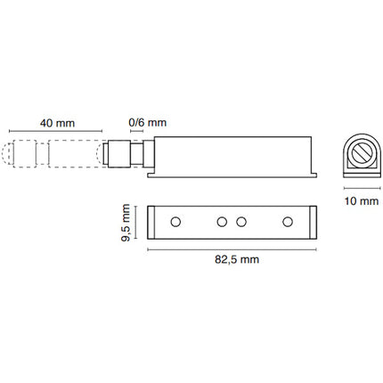 METAL STYLE PREMI/APRI CON PARACOLPO IN PLASTICA MM120X75