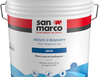 SAN MARCO ARUM BIANCO IDROPITTURA TRASPIRANTE IPOALLERGENICA PER INTERNI