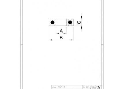 IBFM CUSCINETTO A SFERA REGGISPINTA PER CERNIERE ART. 413/Z