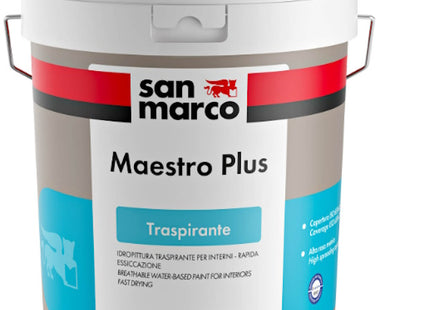 SAN MARCO MAESTRO PLUS BIANCO IDROPITTURA SUPER COPRENTE INTERNI