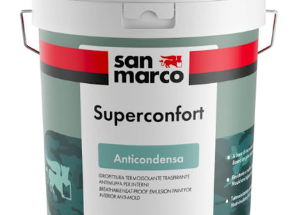 SAN MARCO SUPERCONFORT BIANCO IDROPITTURA TERMOISOLANTE ANTIMUFFA