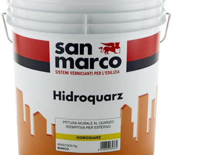 SAN MARCO HIDROQUARZ BIANCO IDROPITTURA LAVABILE AL QUARZO DA ESTERNO
