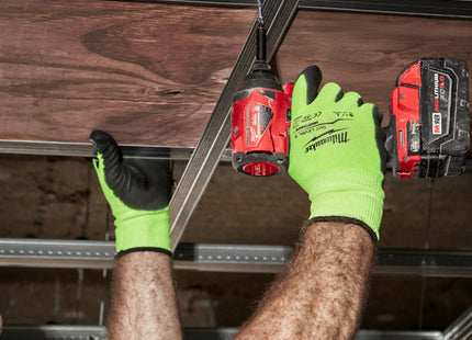 MILWAUKEE GUANTI MOD. HI-VIS CUT C GLOVES COLORE GIALLO/NERO