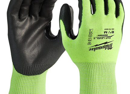 MILWAUKEE GUANTI MOD. HI-VIS CUT C GLOVES COLORE GIALLO/NERO