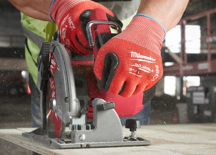 MILWAUKEE GUANTI MOD. CUT D GLOVES COLORE ROSSO/NERO