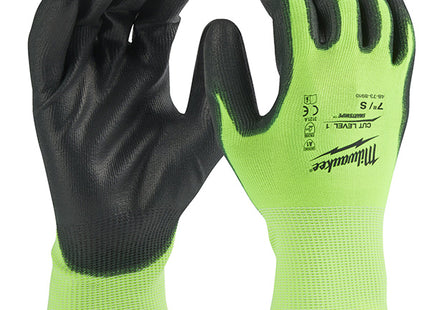 MILWAUKEE GUANTI MOD. HI-VIS CUT A GLOVES COLORE GIALLO/NERO