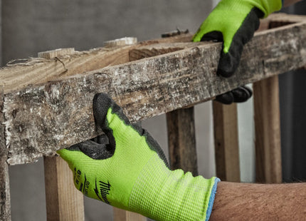 MILWAUKEE GUANTI MOD. HI-VIS CUT B GLOVES COLORE GIALLO/NERO