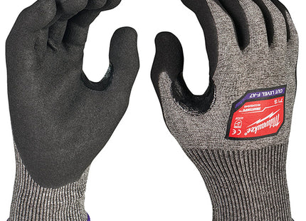 MILWAUKEE GUANTI MOD. HIGH CUT F GLOVES COLORE GRIGIO/NERO