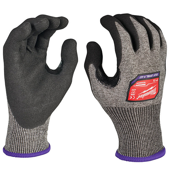 MILWAUKEE GUANTI MOD. HIGH CUT F GLOVES COLORE GRIGIO/NERO