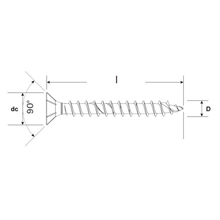 FISCHER BLISTER VITI PER LEGNO BRONZATE TSP FPF-SZ BUF