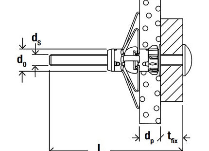 FISCHER TASSELLO DUOHM S IN METALLO PER CARTONGESSO CON VITE TC