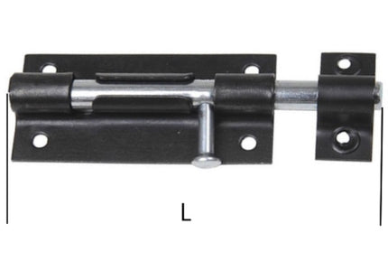 MINUTEX CATENACCIO A CANNONE IN ACCIAIO ZINCATO NERO