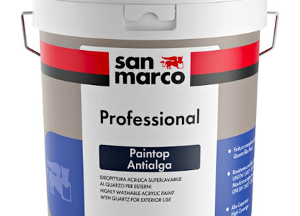 SAN MARCO PAINTOP ANTIALGA BIANCO IDROPITTURA LAVABILE AL QUARZO ESTERNI