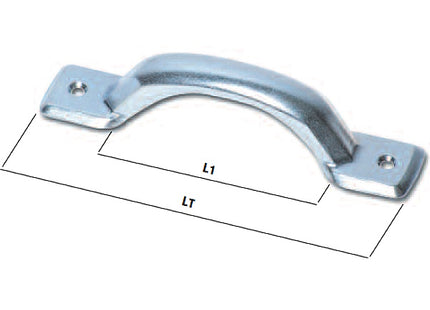 MINUTEX MANIGLIE IMBUTITE IN ACCIAIO ZINCATO BIANCO CONF.DA PZ2