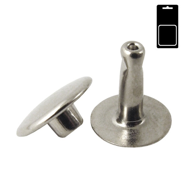 SODIFER RIVETTI/RIBATTINI NICHELATI MASCHIO E FEMMINA IN CONF.BLISTER