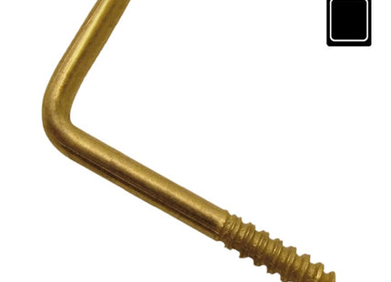 SODIFER CANCANI A VITE PER LEGNO IN FERRO OTTONATO IN CONF.BLISTER