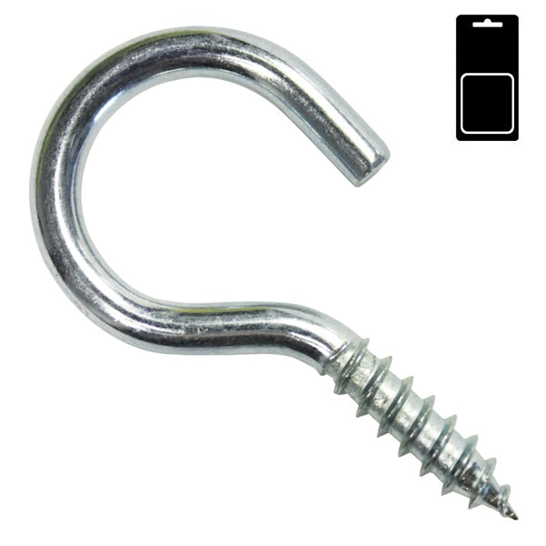 SODIFER GANCI A VITE PER LEGNO IN FERRO LUCIDO IN CONF.BLISTER