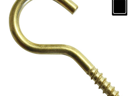 SODIFER GANCI A VITE PER LEGNO IN FERRO OTTONATO IN CONF.BLISTER