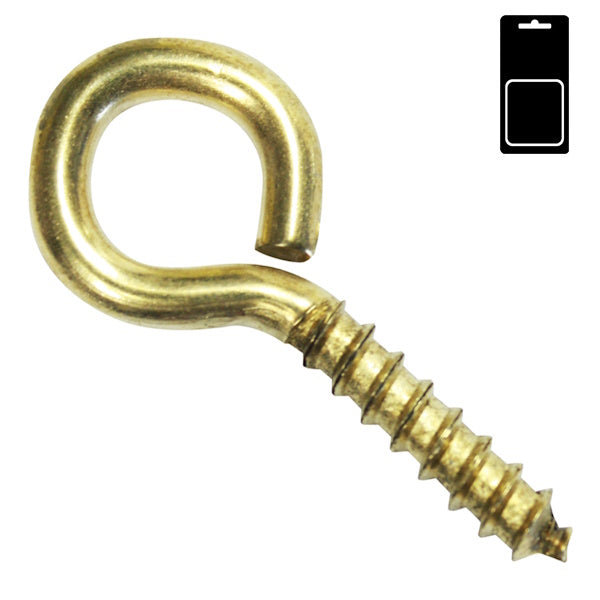 SODIFER OCCHIOLI A VITE PER LEGNO IN FERRO OTTONATO IN CONF.BLISTER