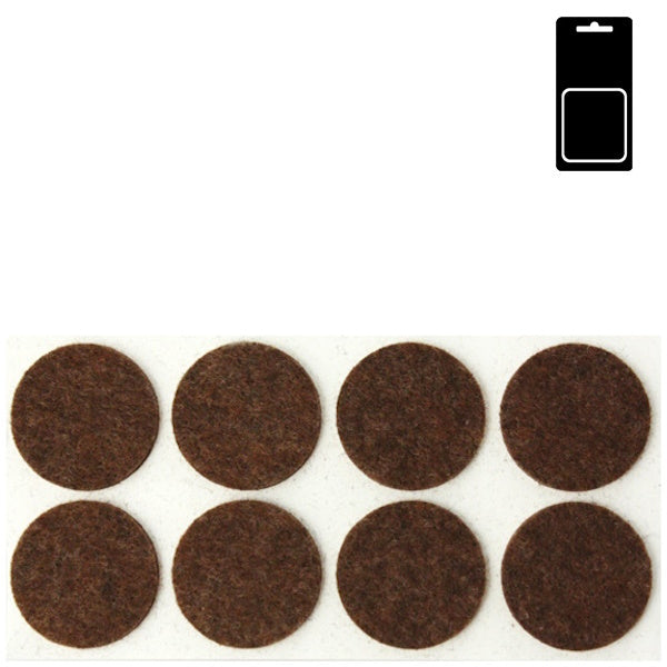 SODIFER FELTRINI ADESIVI TONDI COLORE MARRONE IN CONF.BLISTER